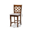 Aria Modern and Contemporary Fabric Upholstered 2 Piece Counter Height Pub Chair Set