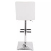 Captain Adjustable Barstool with Swivel in Faux Leather