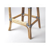 Lila Stripe Rattan Bar Stool