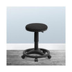 Ergonomic Stool with Foot Ring in Black