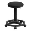 Ergonomic Stool with Foot Ring in Black