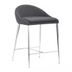 30" each, Set of 2 Steel, Polyester Reykjavik Slender Legs Counter Chair