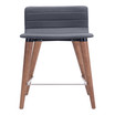 34" each, Set of 2 Wood, Polyester Jericho Counter Chair