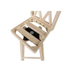 Double X Back Bar Height Stool with Swivel and Auto Return