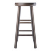 Home Decorative Shelby 2 Piece Swivel Seat Counter Stool Set - Smoke Oyster Gray