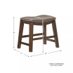Gilman 18" Height Saddle Stool