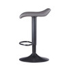 Tarah 2 Piece Set Air Lift Adjustable Stool, Black/Gray