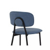Rococo Faux Leather and Metal Counter Height Bar Stool