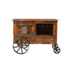 Massen 2 Door One Drawer Wine Cart Trolley