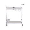 Ivers Metal Mirrored Bar Cart