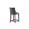 Fifth Avenue 19" 2 Piece Beech Wood Faux Leather Upholstered Counter Height Barstool Set