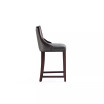 Fifth Avenue 19" 2 Piece Beech Wood Faux Leather Upholstered Counter Height Barstool Set