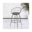Bullock Rounded Disc Metal Swivel Counter Height Stool