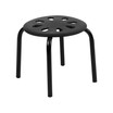 Plastic Nesting Stack Stools, 11.5"Height, Black - 5 Pack