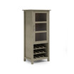 Avalon Solid Wood High Storage Wine Rack Cabinet
