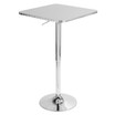 Bistro Adjustable Square Bar Table