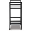 32" Metal Bar Cart