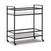 32" Metal Bar Cart