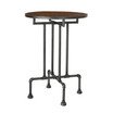 Westleigh Industrial Faux Wood Bar Table, Dark Brown