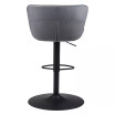 46" Steel, Polyester Tarley Adjustable Base Bar Chair