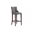 Fifth Avenue 19" 2 Piece Beech Wood Faux Leather Upholstered Barstool Set