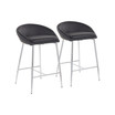 Matisse Faux Leather Counter Stool - Set of 2