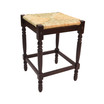French Country 24" Turned Leg Seat Stool