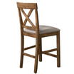 Janet Driftwood Transitional Counterheight Chairs, Set of 2