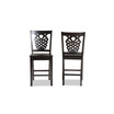 Gervais Modern and Contemporary Transitional Wood Counter Stool Set, 2 Piece