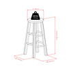 Ivy 29.1" Wood Square Leg Bar Stool