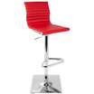 Masters Adjustable Barstool with Swivel in Faux Leather