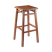 Carter Square Seat Bar Stool - Teak