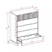 Granville 49.21" Medium Density Fiberboard 5-Drawer Tall Dresser