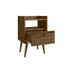 Bogart 27.16" Medium Density Fiberboard 1-Drawer Nightstand