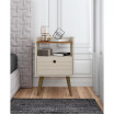 Bogart 27.16" Medium Density Fiberboard 1-Drawer Nightstand