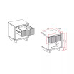 Granville 18.11" Medium Density Fiberboard 1-Drawer Nightstand