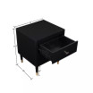 Stanton 26.25" Medium Density Fiberboard 2-Drawer Nightstand