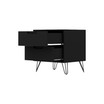 Rockefeller Medium Density Fiberboard 2-Drawer Nightstand