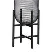 Mesh Solar Powered Outdoor Lantern with Stand, 14.25"