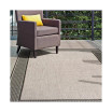 Dawn Gris Border Gray 5'3" x 7'6" Outdoor Area Rug