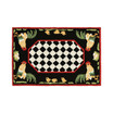 Frontporch Rooster Black and Gray 2' x 3' Outdoor Area Rug