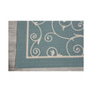 Backyard BAC019 Mist 5'3" x 5'3" Square Outdoor Area Rug