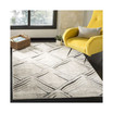 Amsterdam Cream and Charcoal 5'1" x 7'6" Outdoor Area Rug