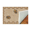 Liora Manne Front Porch Indoor/Outdoor Honeycomb Bee Natural 2' x 3' Area Rug