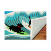 Liora Manne Front Porch Indoor/Outdoor Surfing Dogs Ocean 2' x 3' Area Rug