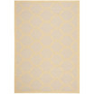 Courtyard Beige and Yellow 5'3" x 7'7" Sisal Weave Outdoor Area Rug
