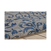Country Side CTR04 Ivory and Blue 3'6" x 5'6" Outdoor Area Rug