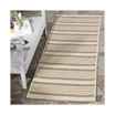 Courtyard Brown and Bone 2'3" x 12' Sisal Weave Runner Outdoor Area Rug