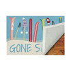 Liora Manne Front Porch Indoor/Outdoor Gone Skiing Blue 2' x 3' Area Rug
