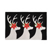 Liora Manne Front Porch Indoor/Outdoor Reindeer Black 2' x 3' Area Rug